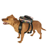 Justice Pet Nylon Ombre Wastebag Dispensing Backpack Harness, Black Ombre - £13.23 GBP