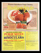 1983 Weaver Italian Style Seasoning Circular Coupon Advertisement - $18.95