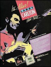 Larry Carlton Last Nite MCA Records 1987 advertisement 8 x 11 album ad p... - $4.23