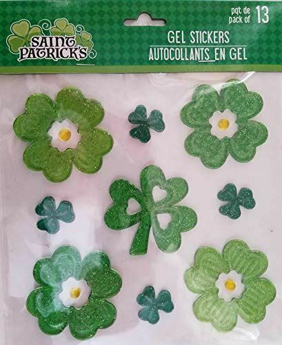 Primary image for St. Patrick’s Day Window Gels Stickers Decorations, Select: Theme