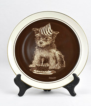 Puppys World First Birthday Collector Plate Droguett Royal Cornwall Vintage - $32.62