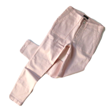 NWT J.Crew 9&quot; Cargo Toothpick in Subtle Pink Stretch Skinny Pants 26 - £25.10 GBP