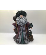 Handmade Santa Claus Figurine Signed Becky 10.5&quot; Christmas Holiday Decor - $636.73 MXN