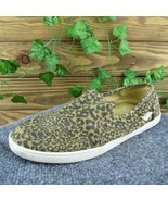 Sanuk  Women Flat Shoes Brown Fabric Slip On Size 7 Medium - £19.55 GBP