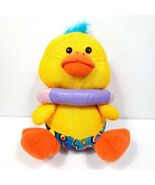 Easter Duck Chick Glitter Shiny Yellow Plush Stuffed Animal 11&quot; Spring F... - $293.48 MXN