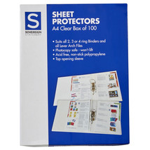 Stat Sheet Protectors 40 micron 100/box A4 (Clear) - £23.46 GBP