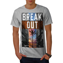 Wellcoda Break Out City Mens T-shirt, Vacation Graphic Design Printed Tee - £14.87 GBP+