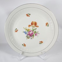 Colditz Porcelain CP Chop Plate 11.5&quot; Floral Ribbed 77 German Democratic Repub - £15.73 GBP