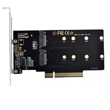 Cablecc Dual 2X Nvme M.2 Ahci To Pcie Express 3.0 Gen3 X8 X16 Raid Card Vroc Rai - £48.08 GBP