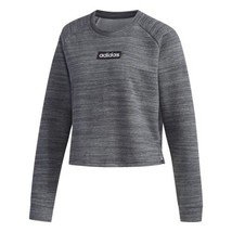 adidas Women&#39;s Essentials French Terry Sweatshirt FL9189 Dark Gray Size Large - £26.19 GBP