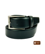 Elegant Formal Black Genuine Leather Belt for Men – Premium Handcrafted ... - $79.00