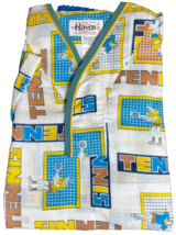 Tennis Pajama Set Boys Size 8 Vintage New Haven Short Sleeve Long Pant Vtg - £15.49 GBP