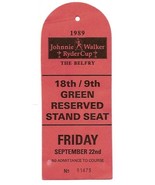 1989 Ryder Cup Golf Ticket 1st Tournament Round Friday September 22nd Eu... - $5,520.11 MXN