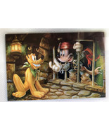 Disney Mickey Mouse Jail Pirate Pluto Dog with Key Canvas Art Print 20 x... - £119.47 GBP