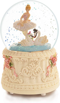 Ballerina Snow Globe Music Box Swan Lake Gift For Wife Girlfriend Daughter NEW - £37.65 GBP