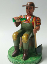 Antique Tin Toy Woodcutter Alps Trading Collection Made In Japan Old Vintage - $366.57