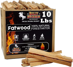10Lb Fatwood Fire Starter Sticks  100% Natural Fire Starters for Campfir... - $50.72
