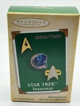 Hallmark Keepsake Ornament Star Trek Miniature Metal Insignias 2004 NEW - £10.27 GBP