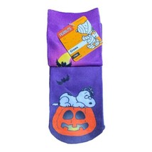 Peanuts Snoopy Halloween Pumpkin Bat Crew Socks Fits Shoe 9-11 Women’s *New - £10.17 GBP