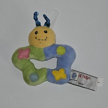 PBK Pottery Barn Kids GUND Butterfly Plush Rattle Small 4.5&quot; Baby Toy 45634 - £9.59 GBP