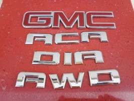 07 08 09 10 11 12 GMC Acadia AWD —Rear Gate Door Badge Emblem Nameplate oem Set - £20.28 GBP