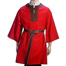 Medieval Red Color Renaissance Tunic for Armor Reenactment Cosplay and Drama - £46.91 GBP