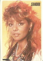⭕VTG card pocket calendar 1986 SANDRA Portugal group music singer - $6.07 CAD