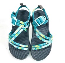 Chaco Women&#39;s Z/1 Classic Sandals Size 6 Teal White Gray EUC EUR 37 - £35.28 GBP