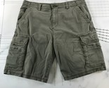 Unionbay Cargo Shorts Mens 38 Navy Olive Green Cotton Blend Above Knee P... - $19.79