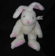 Vintage Kids Of America Easter White Pink Bunny Rabbit Stuffed Animal Plush Toy - £17.94 GBP