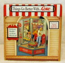 New Coca Cola Enesco Action Musical &#39;Things Go Better with Coke&quot; 1995  - $197.99