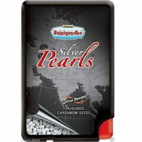 Rajnigandha Mouth Freshener Silver Pearls Saffron Blended Flavored
