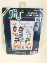 Sunset Jiffy counted cross stitch kit # 16754 Home is..... - £9.49 GBP