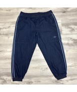 Adidas Originals Trefoil Japona Denim Track Pants Womens 1X Blue Joggers - $129.59 CAD