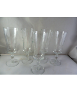 vintage crystal wine / cordial glasses w/ diamond design  6.5&quot;  4 oz. se... - $67.24 CAD