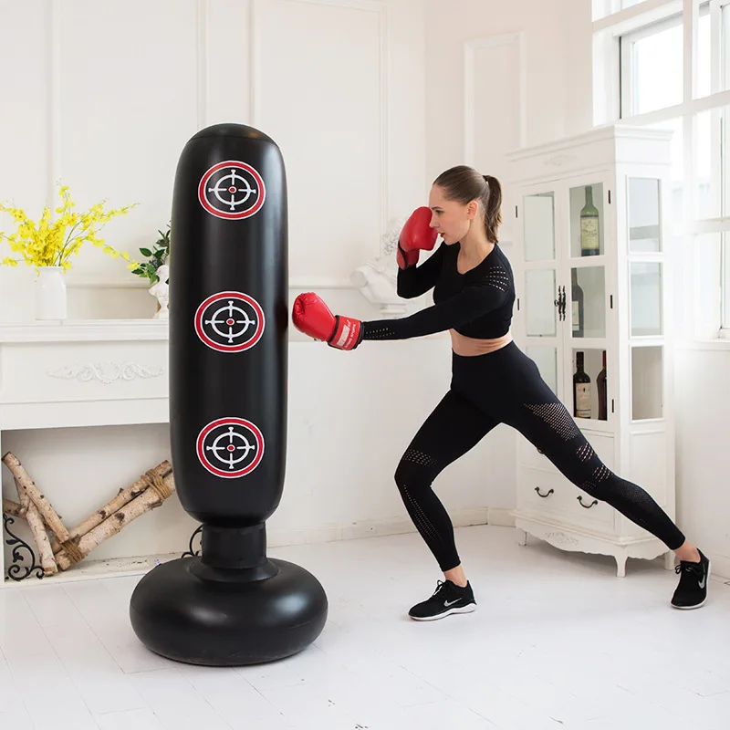 Inflatable Tumbler 1.6m Boxing Punching Bag Adult Blow Vent Toy Wholesale Target - £24.56 GBP
