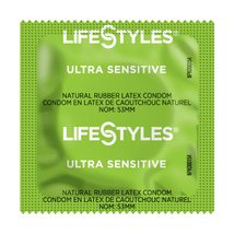 Lifestyles Ultra Sensitive Condom - Lubricated Latex Condom- (Pack of 25) - $7.85