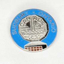 Vintage Sudbury Ontario Nickel Hat Lapel Pin International Sigma Taiwan Souvenir - £11.08 GBP