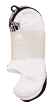 Adidas Golf Men&#39;s 12.5-15 White Gray Black Low Cut Socks 3 Pairs in Package - $24.74