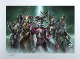 SOLD OUT Court of the Dead Pillars of Rebellion Sideshow Exclusive Art Print - £205.74 GBP