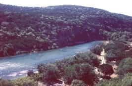 2 Beautiful River Scenes Color Glass Slides 1950&#39;s Rio Grande ? - $24.82