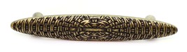 Vintage Brass Tone Ornate Oval Drawer Cabinet Pull Handle 4 3/8&quot; - $2.94