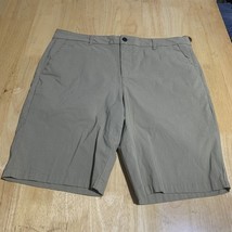 TAHARI Shorts Mens Size 38 Flexible Waistband Slim Fit Tan Every Day All... - $15.77
