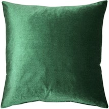 Corona Hunter Green Velvet Pillow 16x16, with Polyfill Insert - £28.43 GBP