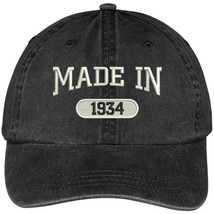 Trendy Apparel Shop 85th Birthday - Made in 1934 Embroidered Low Profile Washed  - £15.75 GBP