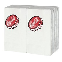 Tablecraft CC402 Graphic Napkins (100 Pack), 3.75&quot; x 0.040&quot; x 6.5&quot;, White - £13.45 GBP