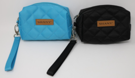 SHANY Limited Edition Mini Tote Bag and Travel Makeup Bag Lot of 2 Blue &amp; Black - £21.82 GBP