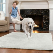 Gorilla Grip Soft Faux Fur Area Rug Washable Shed and Fade Resistant Grip Dot... - £77.54 GBP