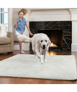 Gorilla Grip Soft Faux Fur Area Rug Washable Shed and Fade Resistant Gri... - $133.09 CAD