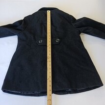 Gap RN#54023 Women's Black Wool Blend Buttons Coat Jacket Pockets Size Medium image 6